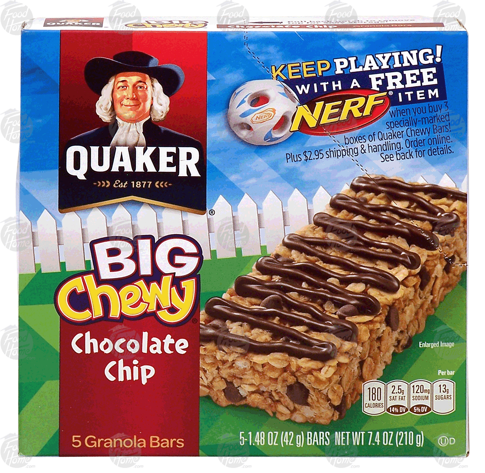 Quaker Big Chewy big chocolate chip granola bars Full-Size Picture